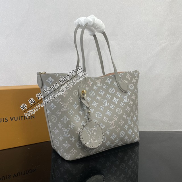 LV路易威登2023专柜新款M23387 镂花牛皮革Blossom中号托特包 ydh5418